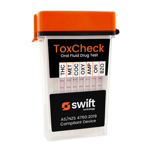 Swift ToxCheck OF 100 7-Panel Saliva Drug Test Kit | Drug Test Warehouse